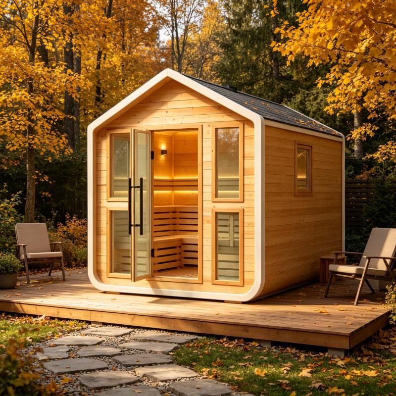 Spa Wellness Resorts - Custom Luxury Sauna Cabin Solid Wood