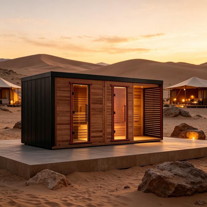 Spa Wellness Resorts - Customized Wooden Sauna Room Indoor Outdoor