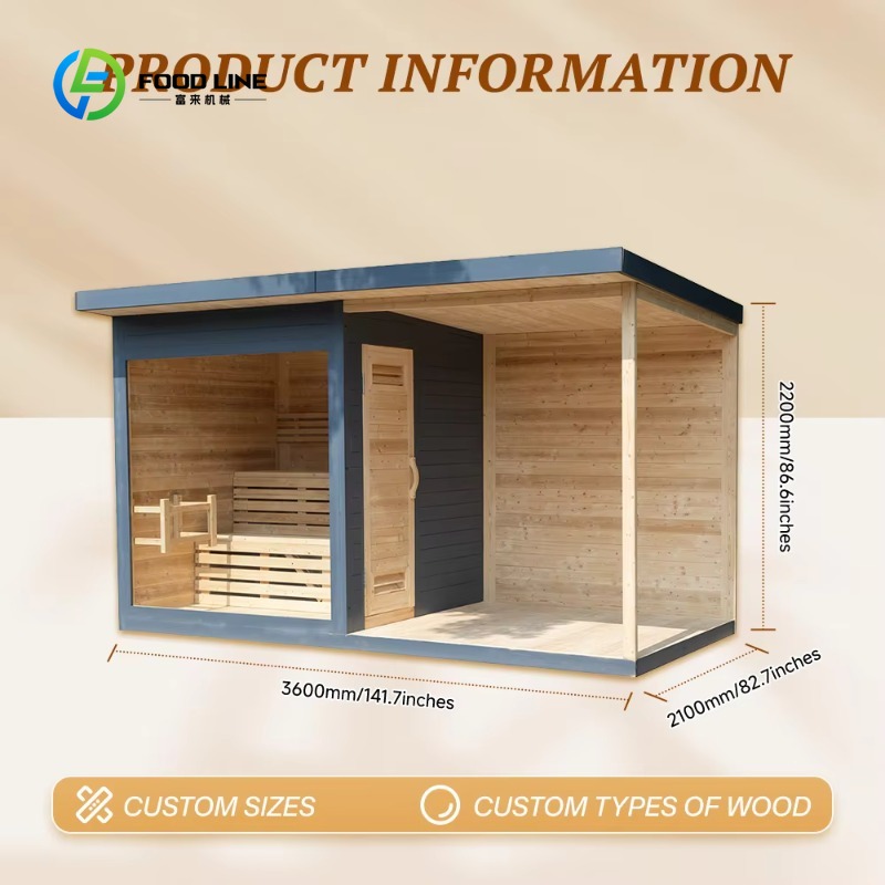 Customized Outdoor Sauna House - Spa Wellness Resorts review and price